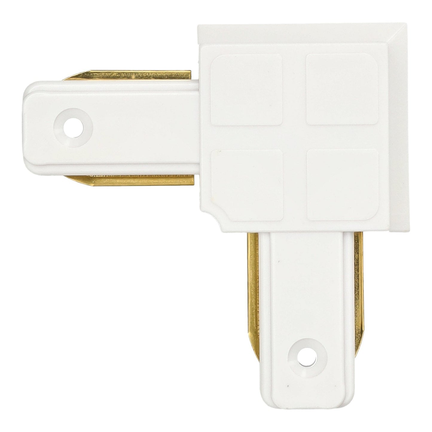 União Curva para Calha de Pista LED Branco Conector em L