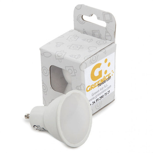 Lâmpada LED GU10 7W 486Lm 2700ºK Caixa Personalizada 40.000H [SKY-GU10-7W-WW-EP07]
