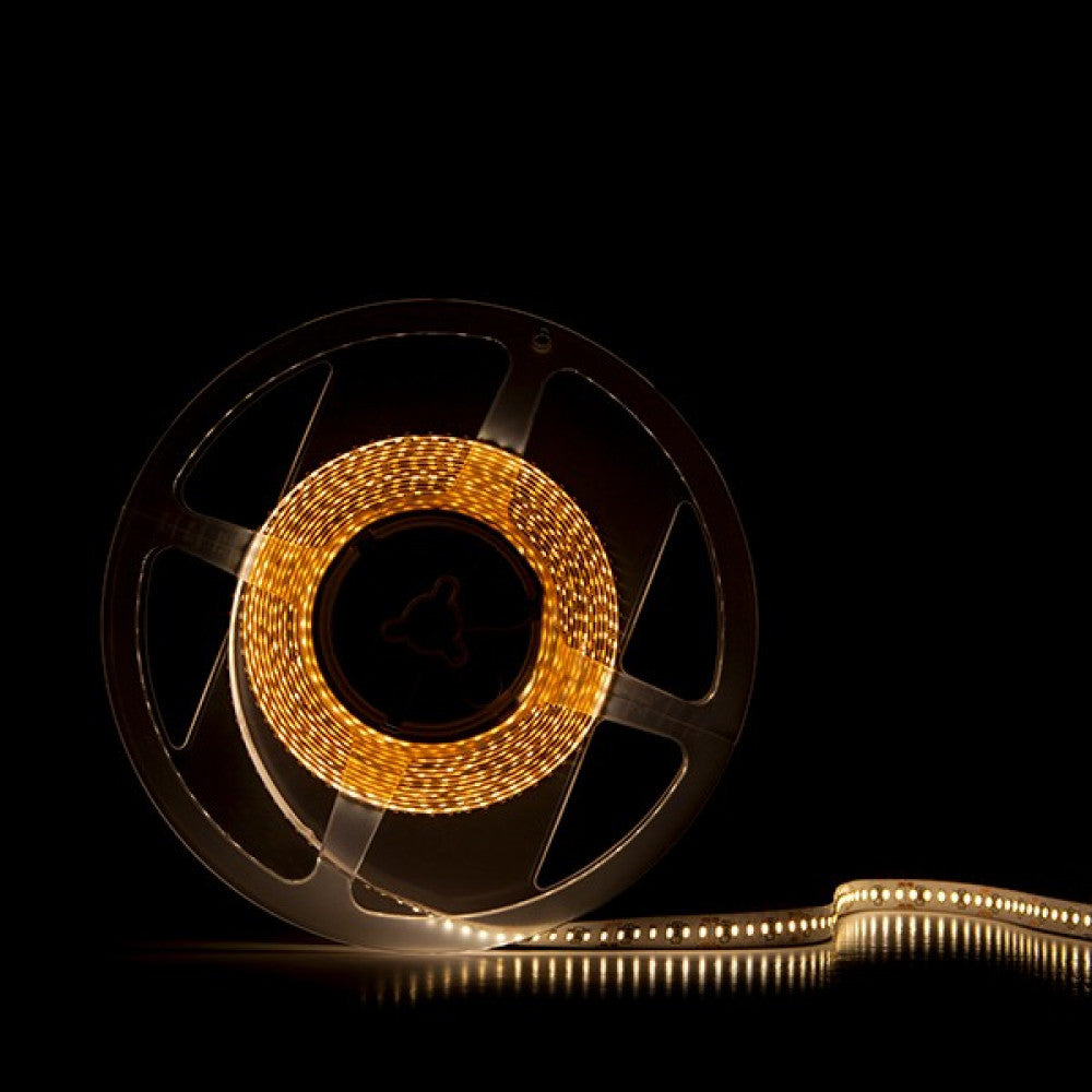 Faixa de 204 LEDs/M 105W 2.450Lm CRI90 6000ºK SMD3014 24VDC IP20 x5M 50.000H [SU-3014-204-21W-CW]-Branco Frio