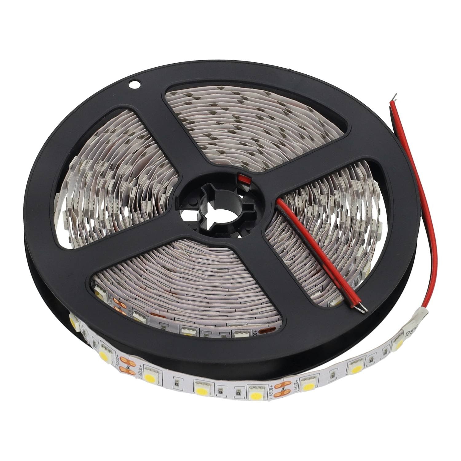 Fita LED 12V 5m 14.4W m IP20 Interior SMD5050 Dimável