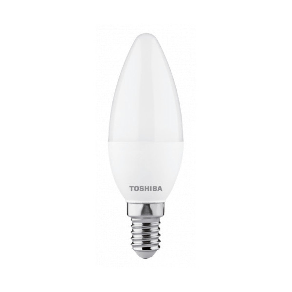 Lâmpada LED TOSHIBA E14 C37 5W 470Lm branco quente regulável [TO-DELS-CD3400514DE51]