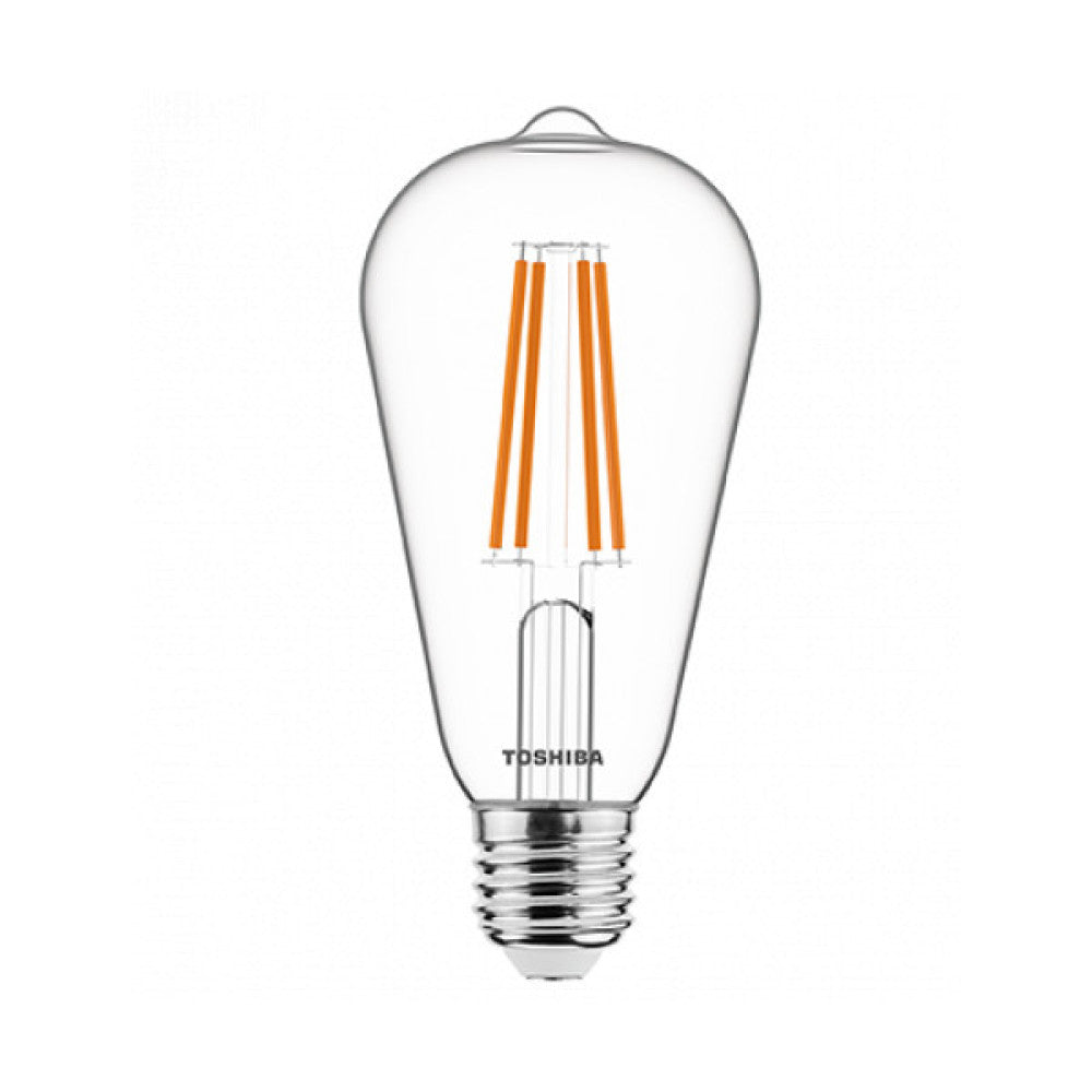 Lâmpada LED TOSHIBA E27 ST64 7W 806Lm branco quente [TO-DELS-STW400767AE11]