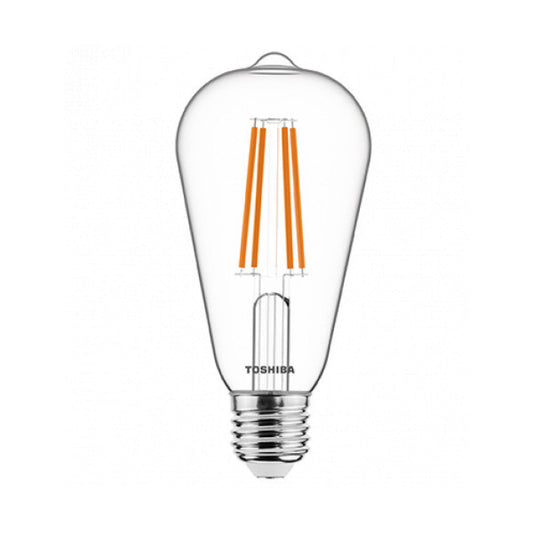 Lâmpada LED TOSHIBA E27 ST64 7W 806Lm branco quente [TO-DELS-STW400767AE11]