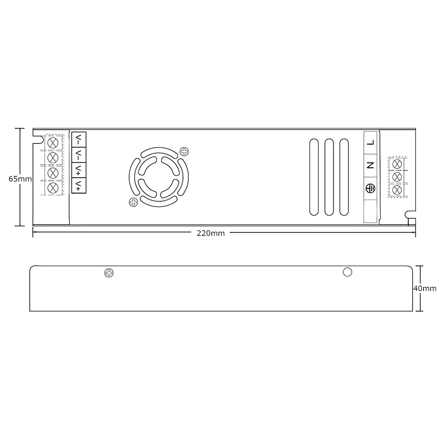 Transformador LED 360W 12V – Fonte de Alimentação com Ventoinha Fita LED
