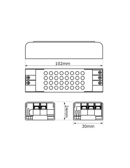 Transformador LED 36W 12V Fonte de Alimentação para Fitas LED