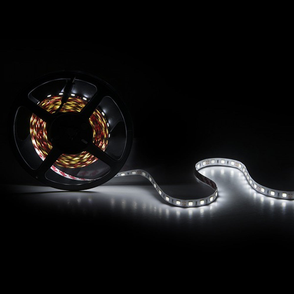 Faixa de 300 LEDs 60W 15.000Lm 6000ºK SMD5252 12VDC IP20 x5M 50.000H [WM-5252-300-CW]-Branco Frio