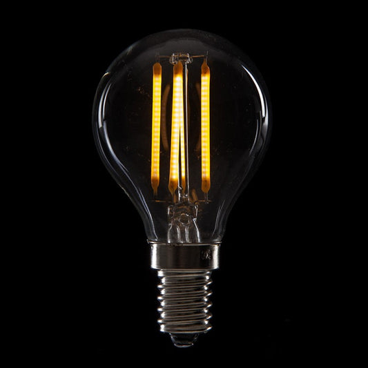 Lâmpada LED E14 4W 288Lm 2000ºK Filamento G45 40.000H [WO-LF-G45-E14-4W-WW]