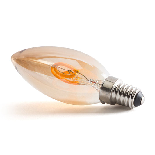 Lâmpada LED E14 4W 380Lm 2000ºK Filamento 40.000H [WR-C35-4W-R]