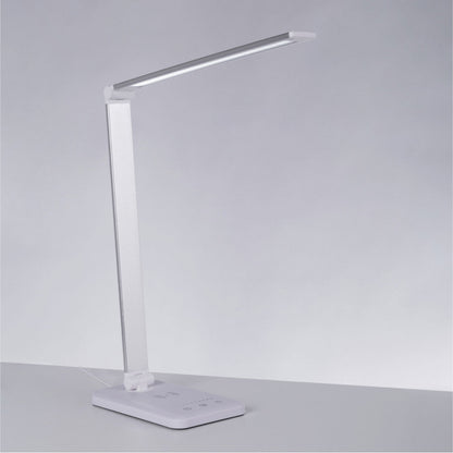 Luminária de mesa LED com carregador de telemóvel sem fios 6W 420Lm CCT (tom de luz regulável)